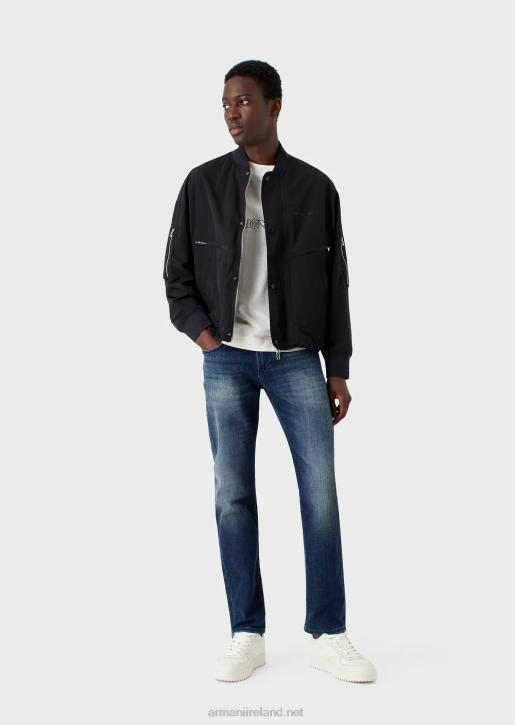 Men 086V1159 J06 Slim-Fit Organic-Denim Jeans Armani Denim