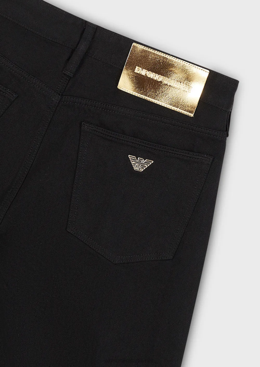 Men 086V1168 J75 Slim-Fit Jeans With Gold Details Armani Black