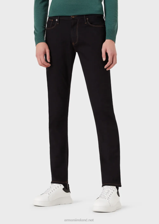 Men 086V1176 J06 Slim-Fit, Comfort-Denim Twill Jeans Armani