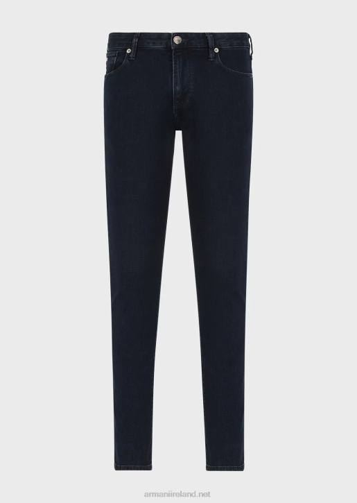 Men 086V1177 J06 Slim-Fit, Comfort-Denim Twill Jeans Armani Blue