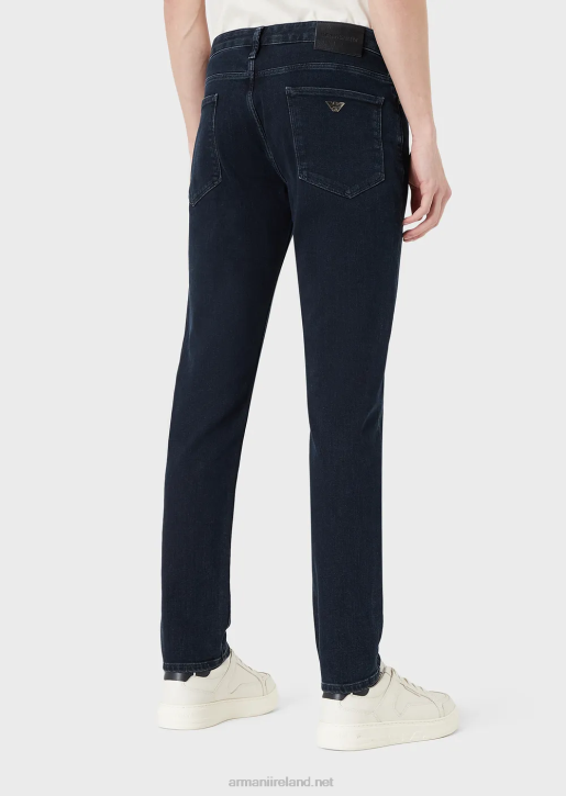 Men 086V1177 J06 Slim-Fit, Comfort-Denim Twill Jeans Armani Blue