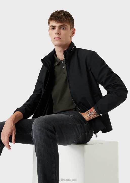 Men 086V1181 J06 Slim-Fit, Twill-Melange Jeans In Comfort Denim Armani Black