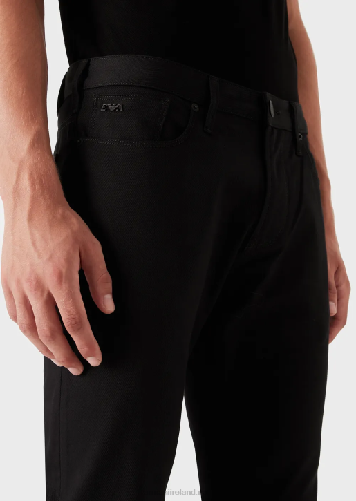 Men 086V1192 J06 Slim-Fit Stretch Twill Jeans Armani Black