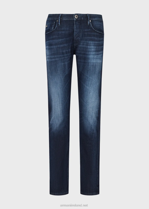 Men 086V1195 J75 Slim-Fit, Light Blue Denim Jeans Armani Blue