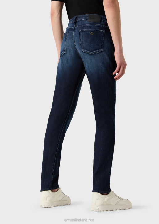 Men 086V1195 J75 Slim-Fit, Light Blue Denim Jeans Armani Blue