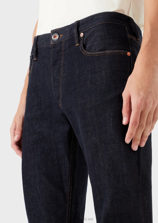 Men 086V1196 J75 Slim-Fit Jeans Rinse-Wash Denim Jeans Armani Midnight Blue