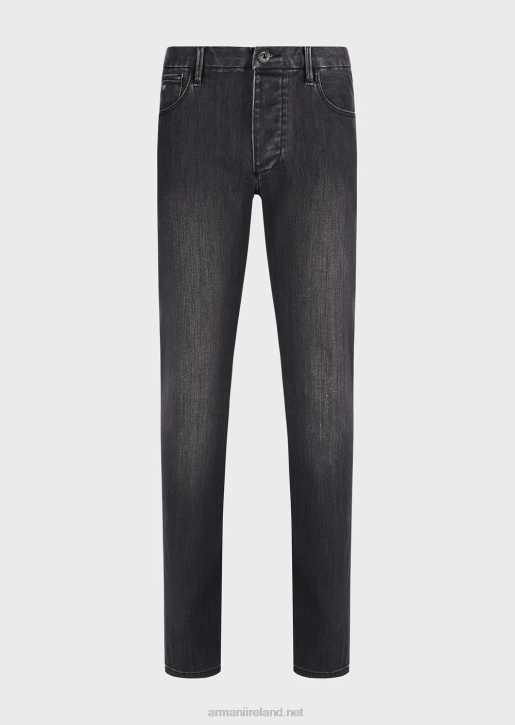 Men 086V1197 Extra Slim-Fit J11 Extra Comfort Denim Jeans Armani Black