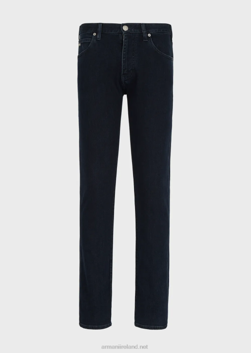 Men 086V1207 J45 Regular-Fit, Comfort-Denim Twill Jeans Armani Blue