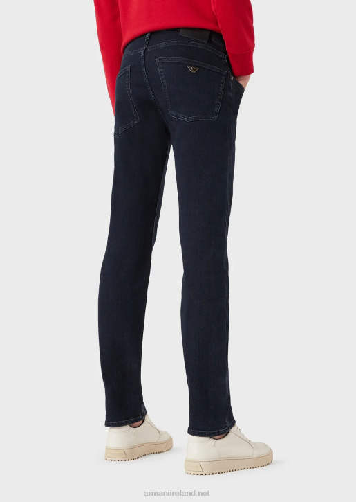 Men 086V1207 J45 Regular-Fit, Comfort-Denim Twill Jeans Armani Blue