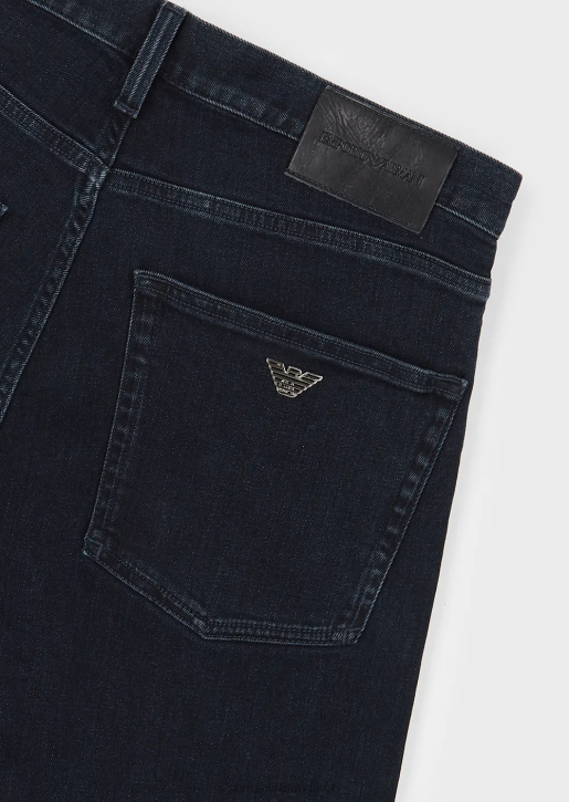 Men 086V1207 J45 Regular-Fit, Comfort-Denim Twill Jeans Armani Blue