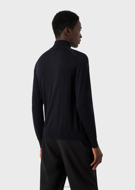 Men 086V1271 Virgin-Wool Full-Zip Cardigan Armani Black