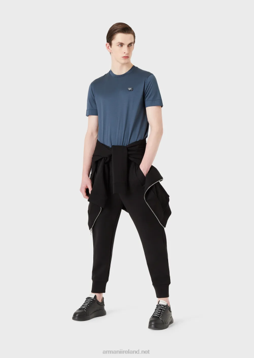 Men 086V1392 Double-Jersey Joggers Armani Black