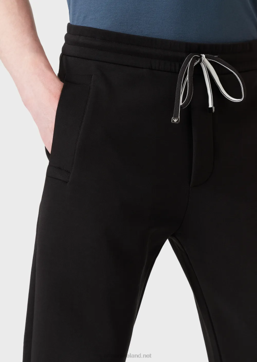 Men 086V1392 Double-Jersey Joggers Armani Black