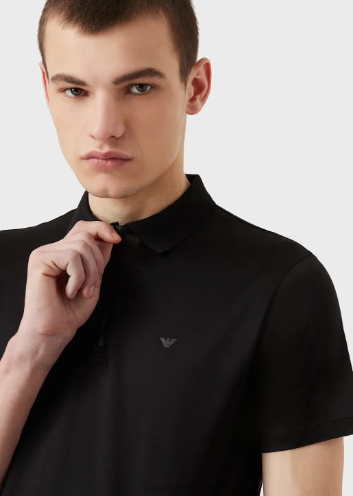 Men 086V1570 Travel Essentials Slim-Fit Jersey Polo Shirt Armani