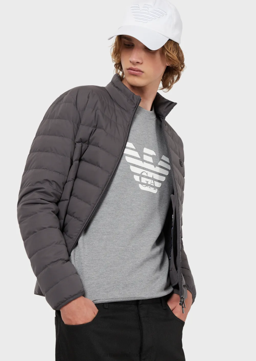 Men 086V1600 Modal-Blend Sweatshirt With Logo Print Armani Gray Logo