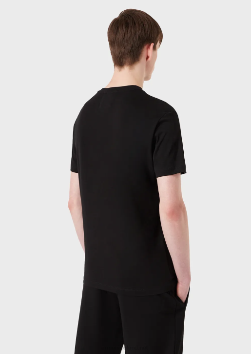 Men 086V1746 Two-Pack Of Pima-Jersey T-Shirts Armani Black