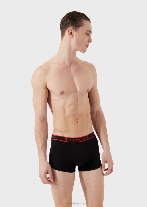 Men 086V1758 Three-Pack Of Boxer Briefs With Core Logo Waistband Armani Pattern