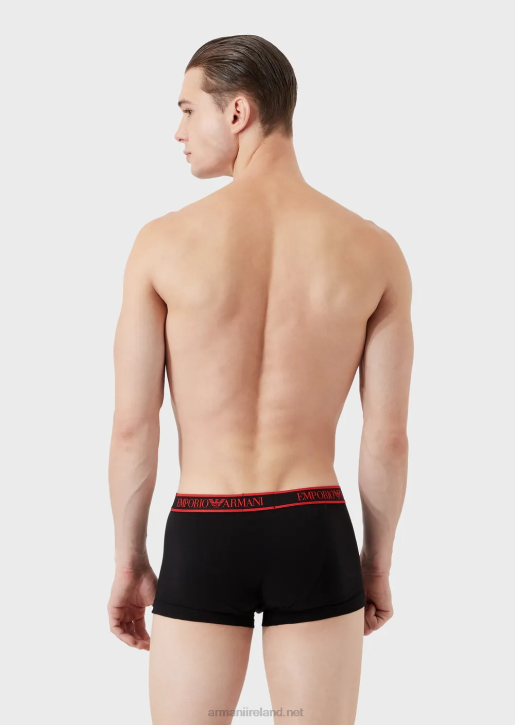 Men 086V1758 Three-Pack Of Boxer Briefs With Core Logo Waistband Armani Pattern