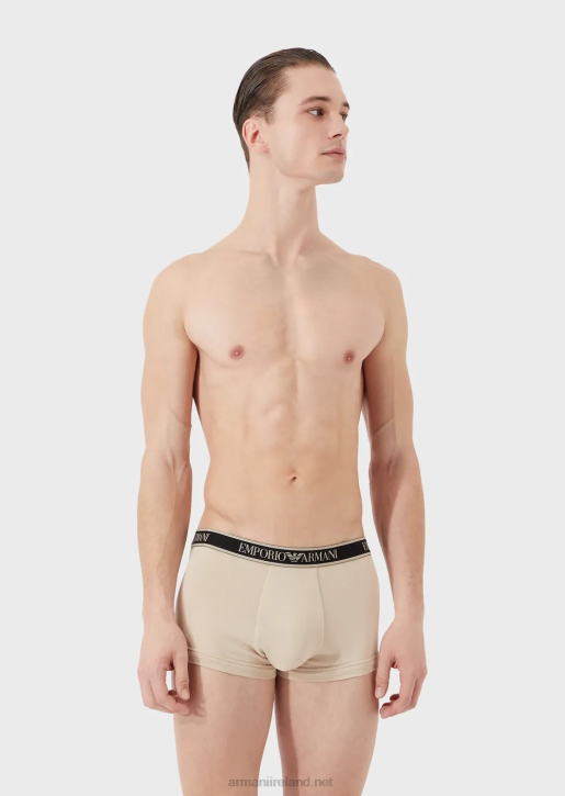 Men 086V1759 Three-Pack Of Boxer Briefs With Core Logo Waistband Armani Black