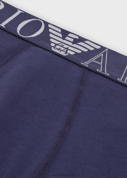 Men 086V1779 Organic-Cotton Boxer Briefs With New Icon Logo Armani Denim