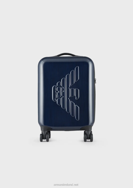 Women 086V765 Abs Carry-On Bag With Oversized, Embossed Eagle Armani Navy Blue