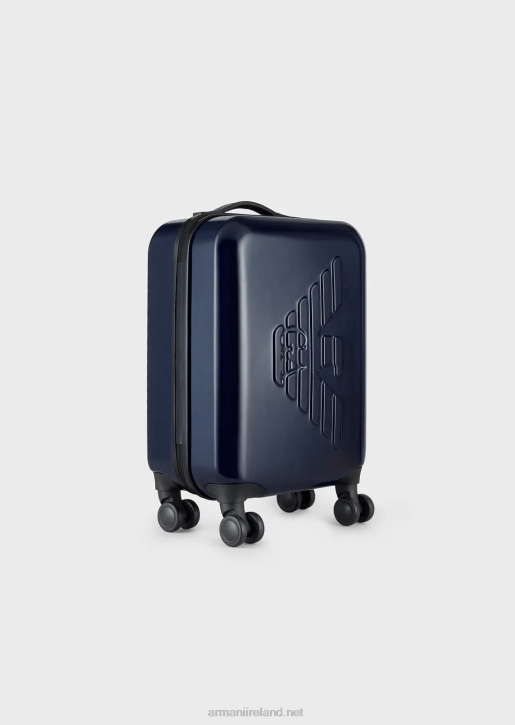 Women 086V765 Abs Carry-On Bag With Oversized, Embossed Eagle Armani Navy Blue