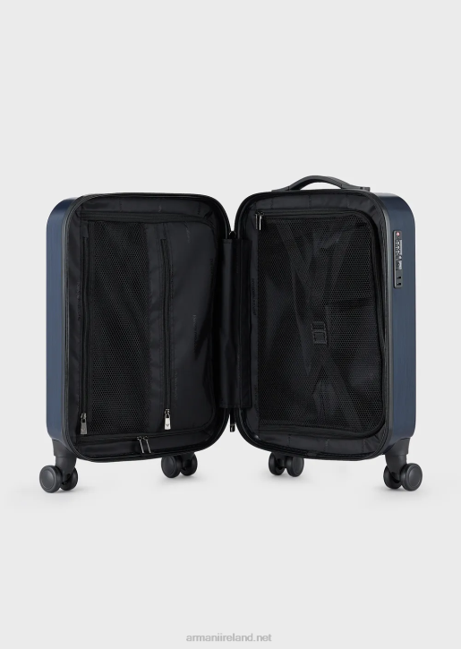 Women 086V765 Abs Carry-On Bag With Oversized, Embossed Eagle Armani Navy Blue