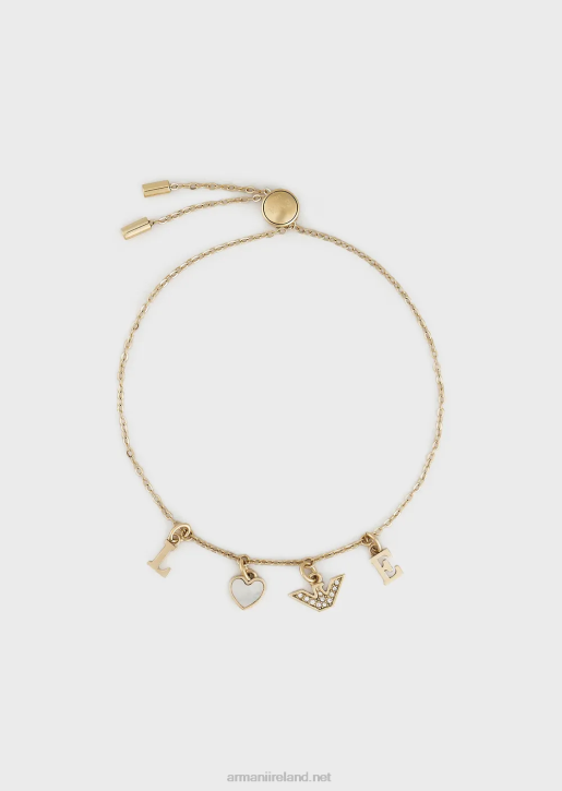 Women 086V785 White Mother Of Pearl Components Bracelet Armani Rose Gold