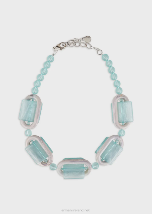 Women 086V808 Necklace With Plexiglass Spheres And Geometric Details Armani