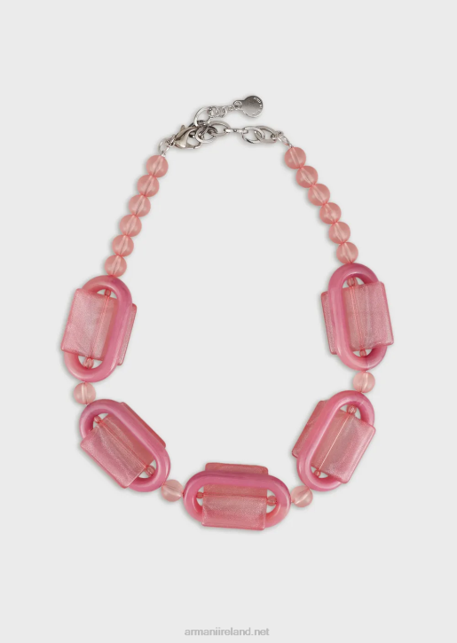 Women 086V809 Necklace With Plexiglass Spheres And Geometric Details Armani