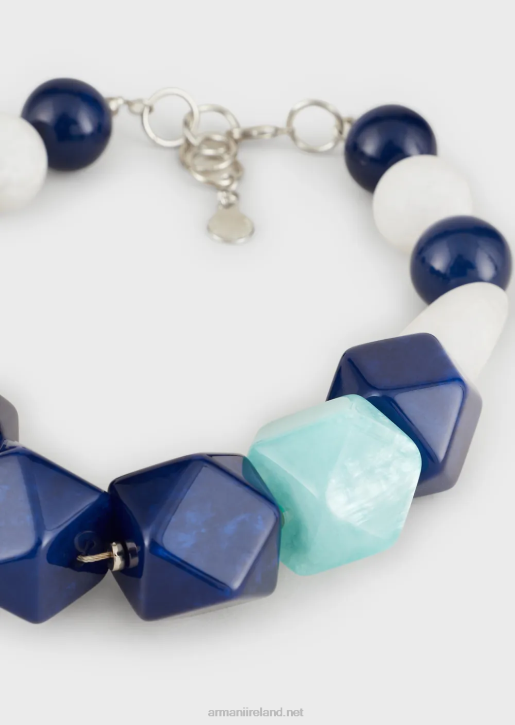 Women 086V816 Choker Necklace With Resin Stones And Spheres Armani Multicolour