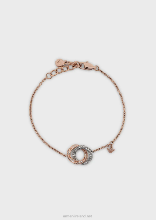 Women 086V836 Two-Tone Stainless Steel Chain Bracelet Armani Multicolour