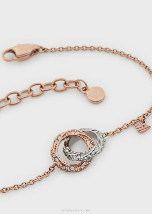 Women 086V836 Two-Tone Stainless Steel Chain Bracelet Armani Multicolour