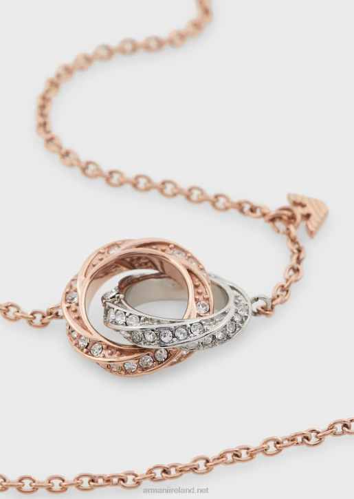 Women 086V837 Two-Tone Stainless Steel Chain Necklace Armani Multicolour