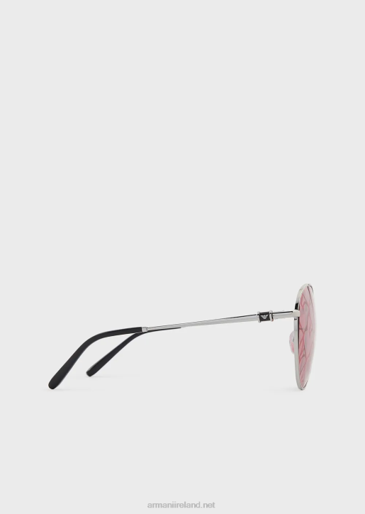 Women 086V941 Round Sunglasses Armani
