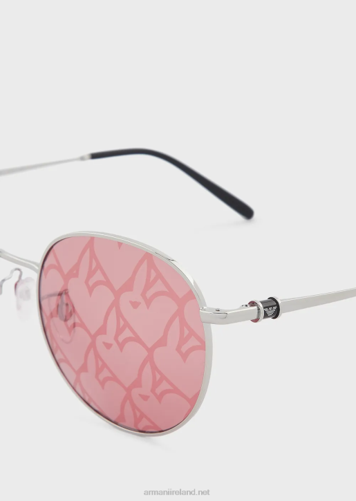 Women 086V941 Round Sunglasses Armani