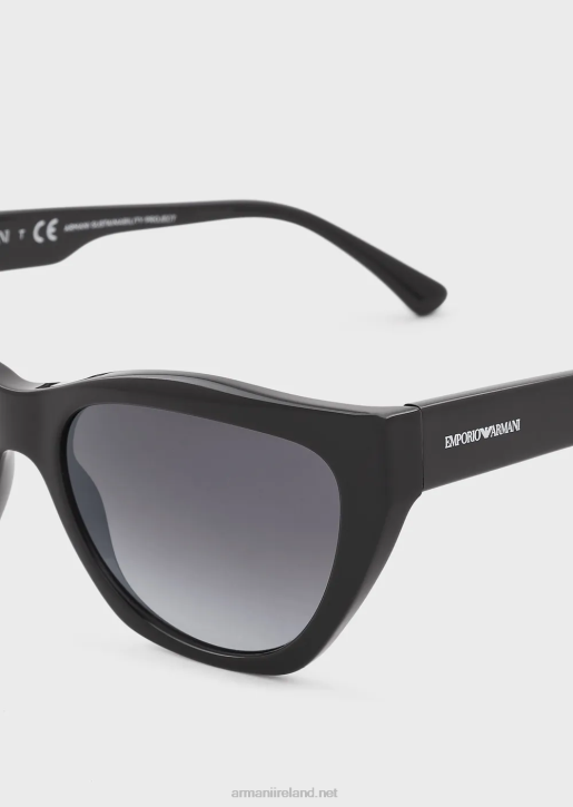 Women 086V952 Cat-Eye Sunglasses Armani Black