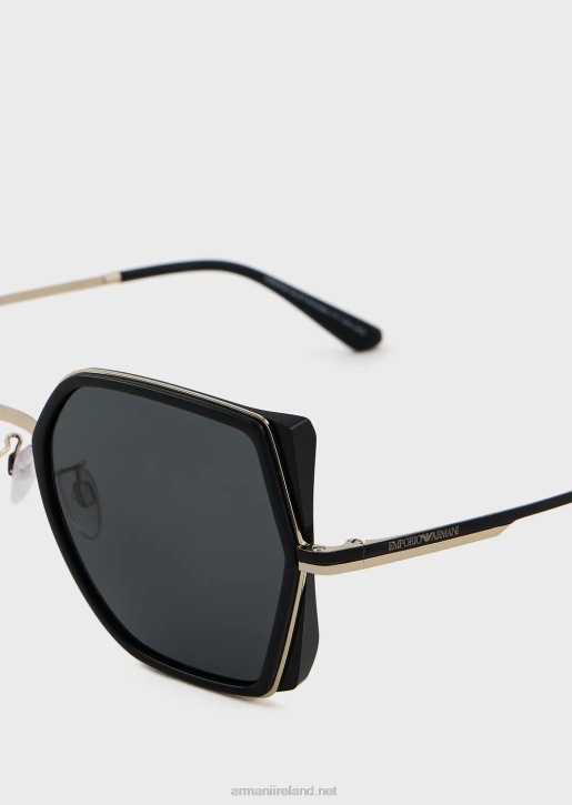 Women 086V964 Square Oversized Sunglasses Armani Pattern