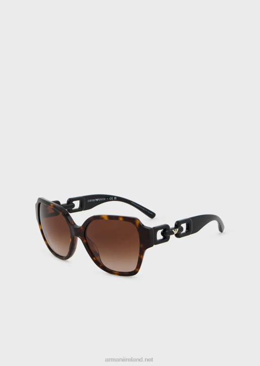 Women 086V970 Square Sunglasses Armani