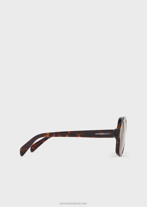 Women 086V974 Square Sunglasses Armani Brown