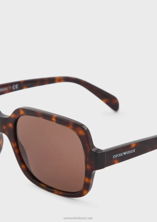 Women 086V974 Square Sunglasses Armani Brown