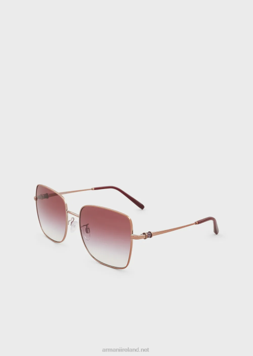 Women 086V979 Square Sunglasses Armani Purple