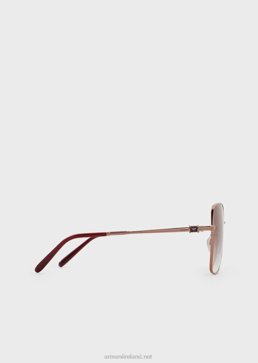 Women 086V979 Square Sunglasses Armani Purple