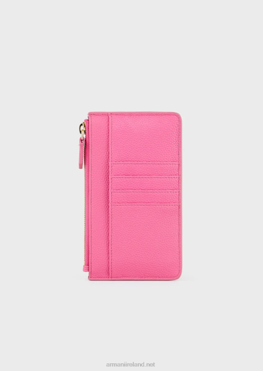 Women 086V880 Deer-Print Myea Phone Case With Zip And Pockets Armani Fuchsia