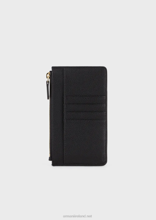 Women 086V881 Deer-Print Myea Phone Case With Zip And Pockets Armani Black