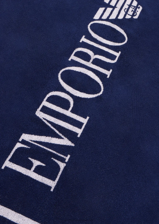 Women 086V25 Terrycloth Beach Towel With Oversized Logo Armani