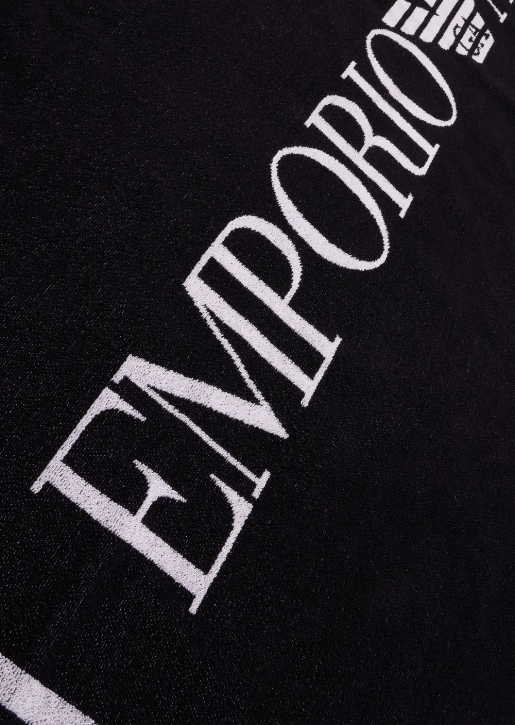 Women 086V26 Terrycloth Beach Towel With Oversized Logo Armani