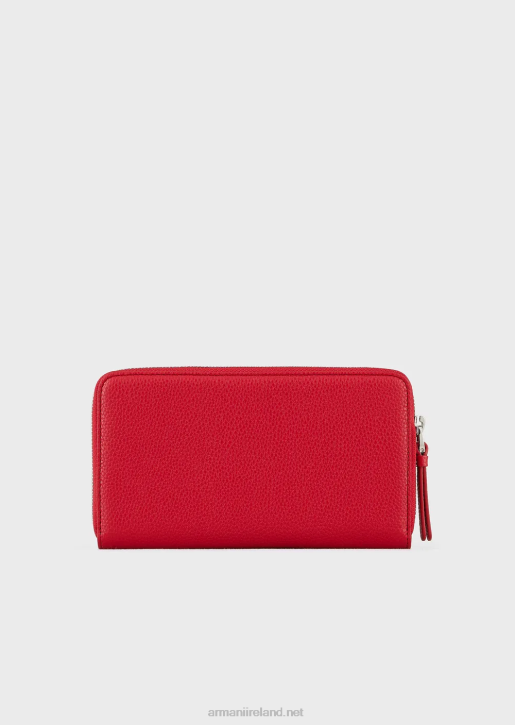 Women 086V884 Deer-Print Myea Wallet With Wraparound Zip Armani