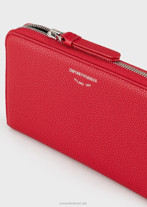 Women 086V884 Deer-Print Myea Wallet With Wraparound Zip Armani