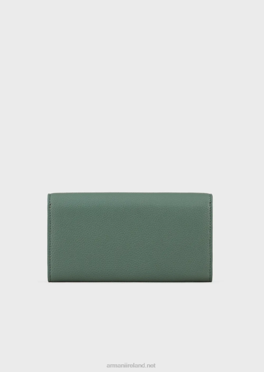 Women 086V887 Myea Wallet With Deer Print Armani Green